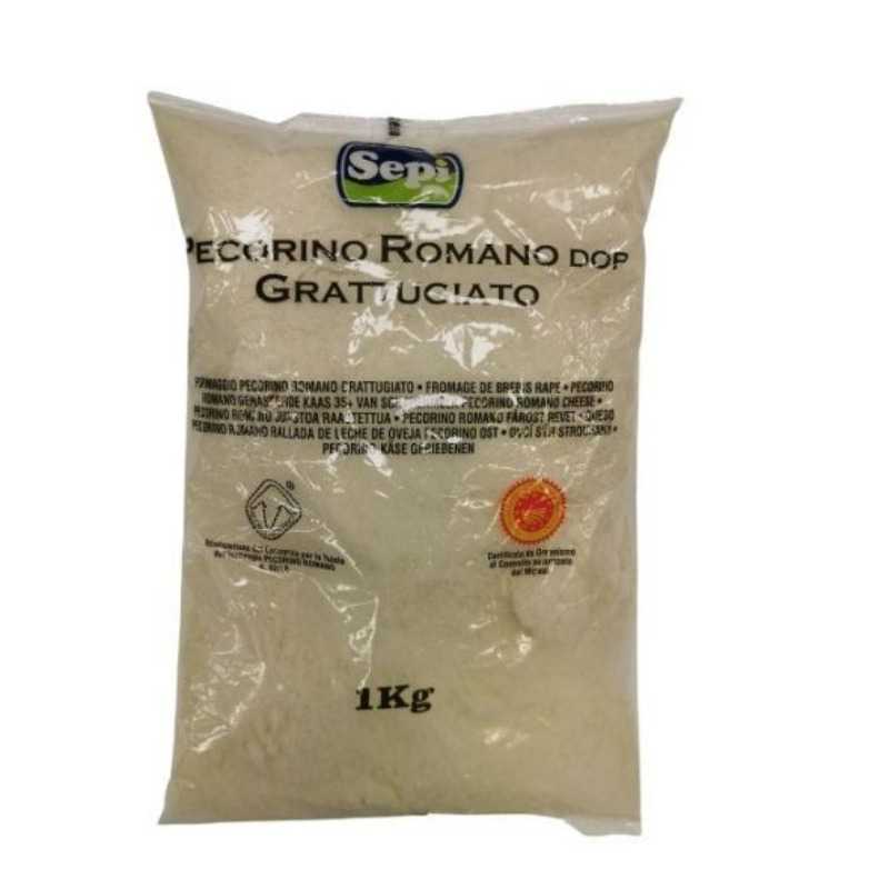 Grated pecorino romano dop