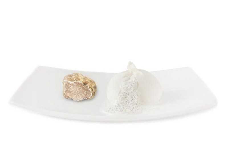 Ruffled burrata