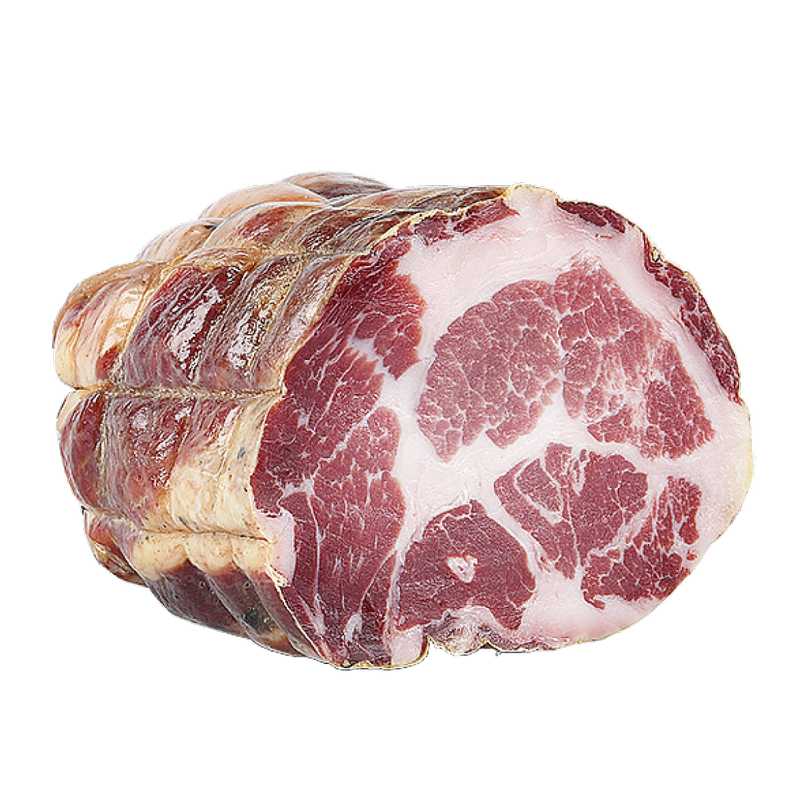 Rolled pancetta without pepper