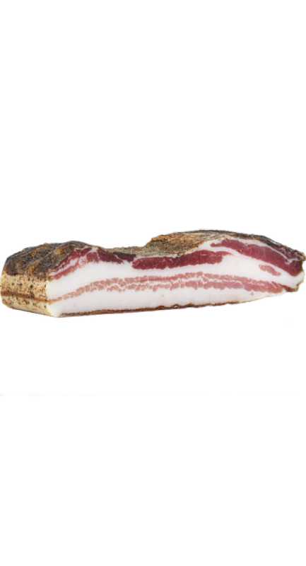 Cured pork belly with black pepper